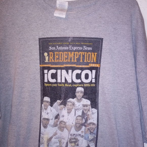 🐮 🐄 San Antonio Spurs Size 2X Men's T-shirt - Picture 2 of 6